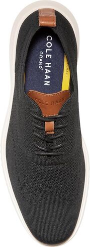 Cole Haan Mens Grand+ Stitchlite Wing Tip Oxford Black/Ivory 8.5 W - Wide in Saudi Arabia