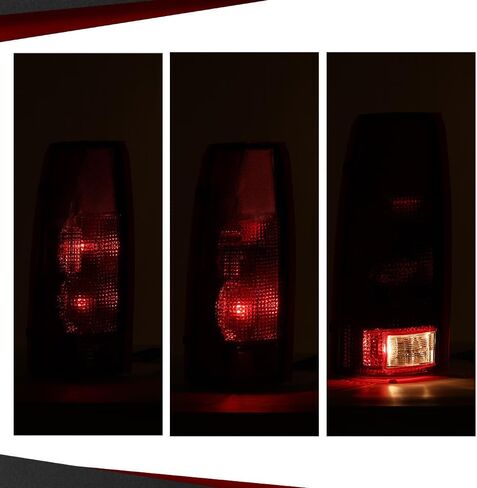 Tail Lights w/Bulb Left and Right Compatible with Chevy GMC C/K 1500 2500 3500 1988-1999/ Silverado 1988-1999/ Blazer 1992-1994 Red Lens Rear Lamp Assembly Pilotos Traseros Conjunto in Saudi Arabia
