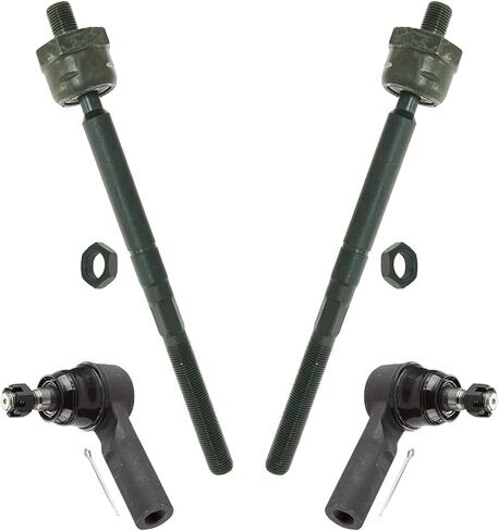 Detroit Axle - Front 4pc Tie Rods for 2004-2006 Dodge Durango, 2007-2009 Chrysler Aspen, 4 Outer & Inner Tie Rod Ends Replacement in Saudi Arabia