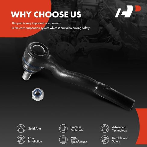 A-Premium Front Left Outer Tie Rod End, Compatible with Mercedes-Benz E320 03-09, E350 06-09, E500 03-05, E55 AMG 03-06, E550 & E63 AMG 07-09, CLS500 & CLS55 AMG 06, CLS550 & CLS63 AMG 07-11 in Saudi Arabia