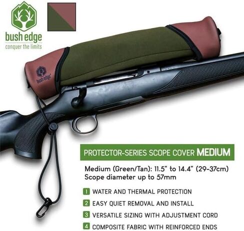 Scope Cover - Bush Edge Protector-Series | Impact Protection, Waterproof 3-Layer Neoprene, Reinforced Ends, Quick Access. Adjustable Cord for Varied Sizing in Kuwait