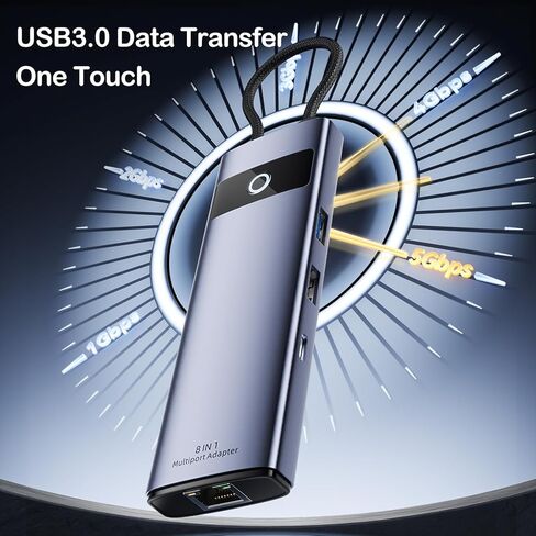 قاعدة حامل بخار 6 في 1 - HDMI 2.0، 4K@60 هرتز، إيثرنت، منفذ USB-C للشحن السريع 100 وات، ملحقات سطح البخار USB 3.0، محطة حامل سطح البخار لسطح البخار الصمام، ASUS ROG Ally، iPhone 15 in Kuwait