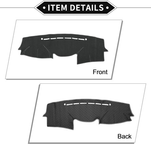 Dash Cover Compatible for Hyundai Veracruz 2007-2012, Non-Slip Polyester Silicone Gray Front Dashboard Cover Pad Carpet in Saudi Arabia