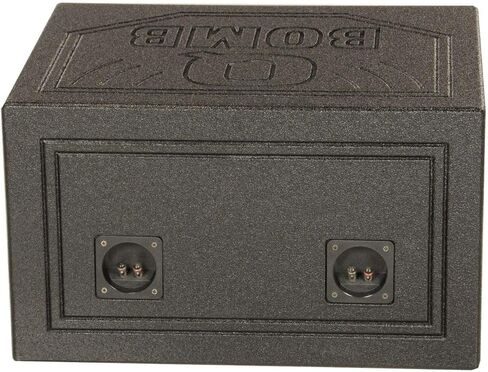 Qpower QBomb QBOMB10HP صندوق مضخم صوت مزدوج 10 بوصة مزود بفتحات تهوية مع بخاخ Bedliner in Kuwait