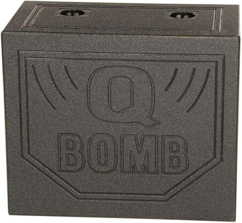 Qpower QBomb QBOMB10HP صندوق مضخم صوت مزدوج 10 بوصة مزود بفتحات تهوية مع بخاخ Bedliner in Kuwait