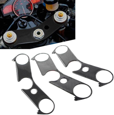 GZYF Top Clamp Decal Sticker Carbon Fibre Triple Tree Front End Upper Top Clamp for Yamaha YZF R6 2006 2007 2008 2009 2010 2011 2012 2013 2014 2015 2016 2017 in Saudi Arabia