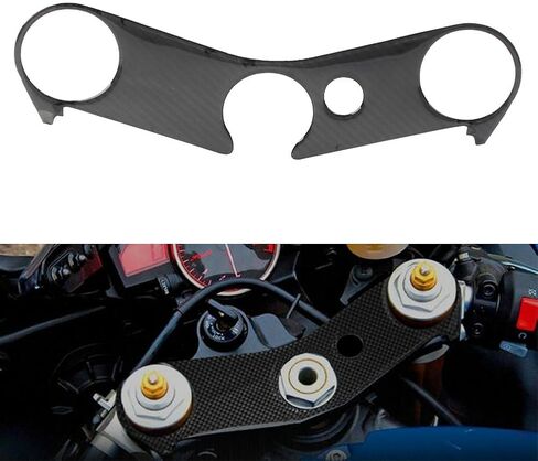 GZYF Top Clamp Decal Sticker Carbon Fibre Triple Tree Front End Upper Top Clamp for Yamaha YZF R6 2006 2007 2008 2009 2010 2011 2012 2013 2014 2015 2016 2017 in Saudi Arabia