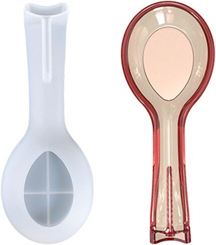 Creative Epoxy Resin Mold, Spoon Fork Holder Pad DIY Silicone Mold Spatula Rack Utensil Tray Silicone Mold in Saudi Arabia