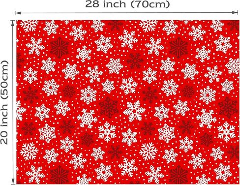 ورق تغليف عيد الميلاد من موتيجيفتي للأطفال البالغين - 8 أوراق ورق تغليف عيد الميلاد مع منقوشة باللون الأخضر/الأسود، الرنة، ندفات الثلج، أشجار عيد الميلاد، كلمات "عيد الميلاد المجيد" - 28 × 20 بوصة، سهلة التخزين in Kuwait