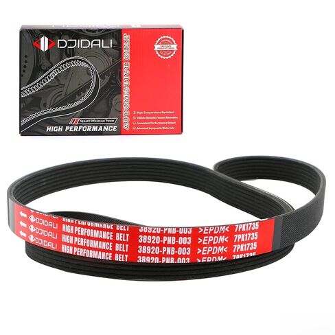 7PK1735 Serpentine Drive Belt Compatible with Honda CRV 2002-2006 2.4L Dodge Ram 1500 2004-2006 8.3L Viper 2003-2006 8.3L Replacement for 38920PNB003 31110RLF003 7PK1730 K070683 in Saudi Arabia