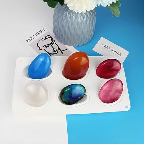 Pebbles Stone Molds, 3D Stone Silicone Molds,Elliptical Pebble Stone Mold, Stone Molds for Baking Mousse Cake, Dessert Mousse Cake Candle Soap Making Mold in Saudi Arabia