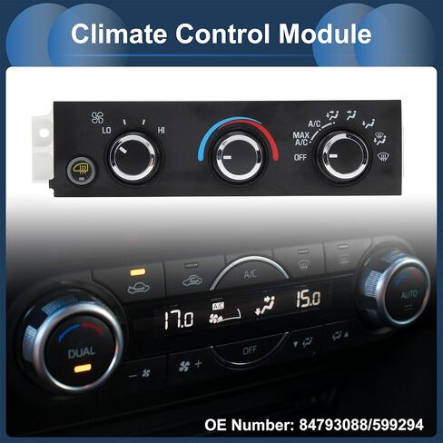 No.84793088/599294 Climate Control Module for Chevrolet Express 1500 2500 2001-2014 Heater A/C Climate Control Panel Black in Saudi Arabia