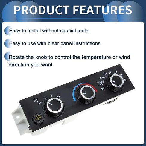 No.84793088/599294 Climate Control Module for Chevrolet Express 1500 2500 2001-2014 Heater A/C Climate Control Panel Black in Saudi Arabia