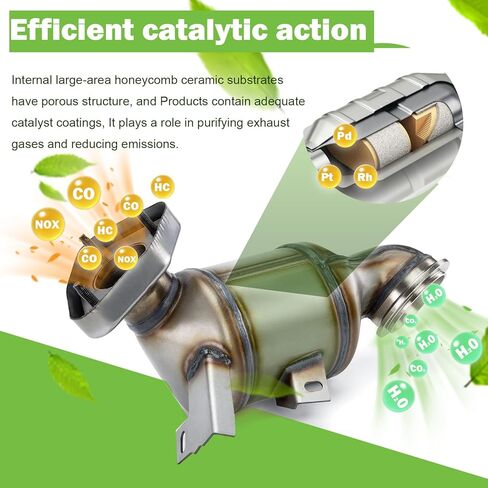 محول حفاز أمامي مع مجموعة حشية متوافقة مع Chevy Cruze 2011-2016، Sonic 2012-2020، Trax 2013-2021، Buick Encore 2013-2021 1.4L استبدال# 674-854 16953 - متوافق مع وكالة حماية البيئة in Kuwait