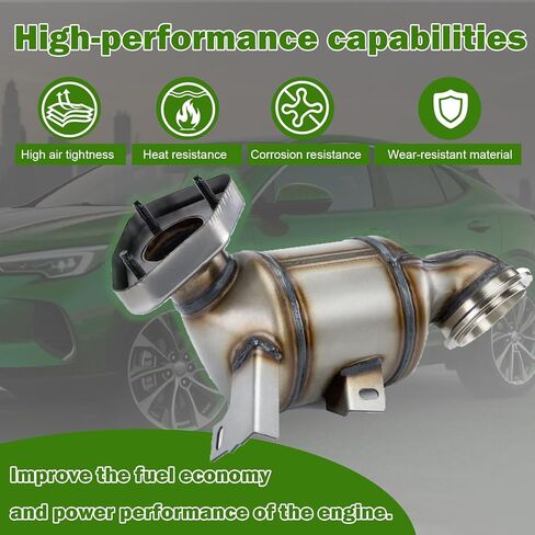 محول حفاز أمامي مع مجموعة حشية متوافقة مع Chevy Cruze 2011-2016، Sonic 2012-2020، Trax 2013-2021، Buick Encore 2013-2021 1.4L استبدال# 674-854 16953 - متوافق مع وكالة حماية البيئة in Kuwait