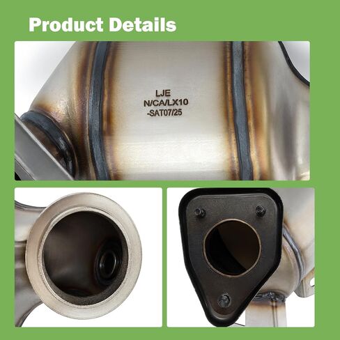 محول حفاز أمامي مع مجموعة حشية متوافقة مع Chevy Cruze 2011-2016، Sonic 2012-2020، Trax 2013-2021، Buick Encore 2013-2021 1.4L استبدال# 674-854 16953 - متوافق مع وكالة حماية البيئة in Kuwait