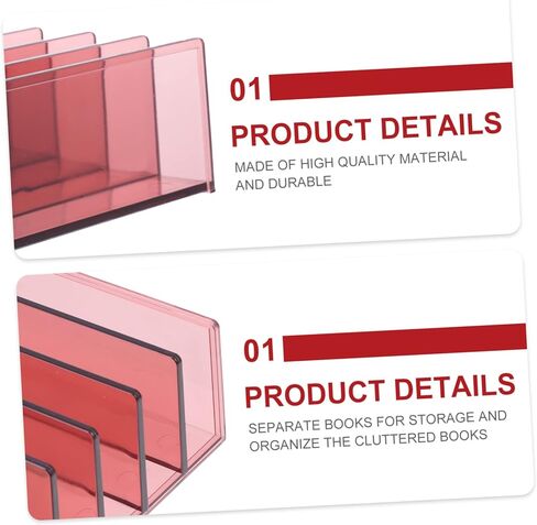 NUOBESTY Multifunctional Book Storage Rack Vertical Organizer for Office and Home Desktop Bookend 3-Tier Design for Notebooks and Documents in Saudi Arabia