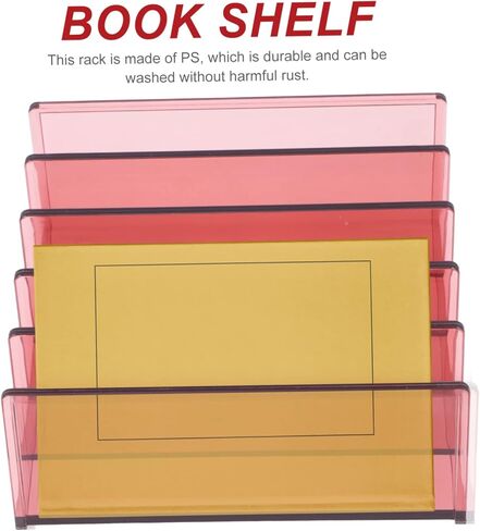NUOBESTY Multifunctional Book Storage Rack Vertical Organizer for Office and Home Desktop Bookend 3-Tier Design for Notebooks and Documents in Saudi Arabia