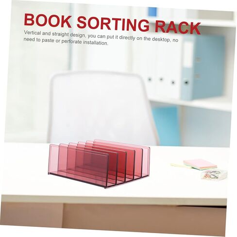 NUOBESTY Multifunctional Book Storage Rack Vertical Organizer for Office and Home Desktop Bookend 3-Tier Design for Notebooks and Documents in Saudi Arabia