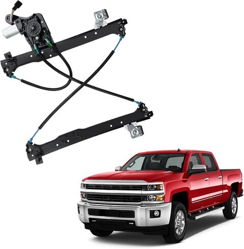741-578 Rear Left Power Window Regulator and Motor Assembly Compatible with 2002-2006 Escalade/02-06 GMC Yukon XL/Sierra/Silverado/Tahoe/Suburban/Avalanche in Kuwait