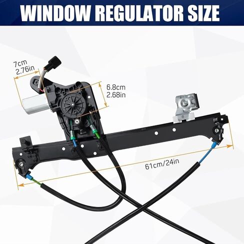 741-578 Rear Left Power Window Regulator and Motor Assembly Compatible with 2002-2006 Escalade/02-06 GMC Yukon XL/Sierra/Silverado/Tahoe/Suburban/Avalanche in Kuwait