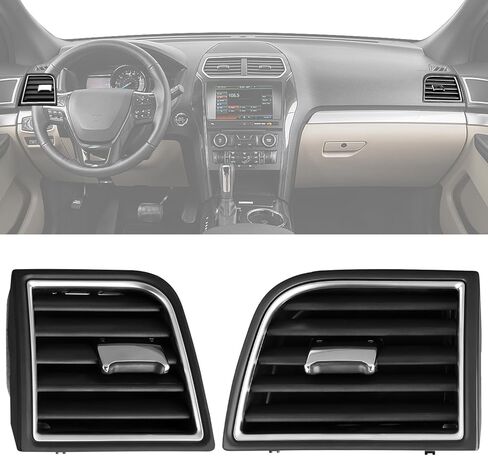 2PCS Front Dashboard Air Vent Assembly Compatible with Ford Explorer 2016-2019 Replace FB5Z-19893CE FB5Z-19893CF Left and Right Air Conditioner Outlet Vent in Saudi Arabia