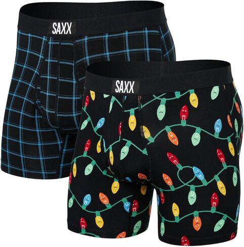 SAXX الملابس الداخلية شركة بوكسر رجالي فائق النعومة للغاية 2 قطعة، Racer Blue/Black، X-Large in Kuwait