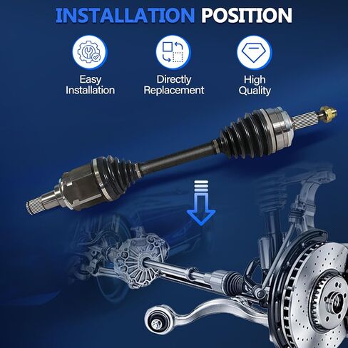 Maxfavor CV Axle Front AWD Fit for 2013 2014 2015 2016 2017 2018 Toyota RAV4 CV Axle 2.5L L4 SE LE XLE Limited 4-Door, CV Axles Joint Shaft Assembly Front Left Right (Passenger Driver) Side in Saudi Arabia