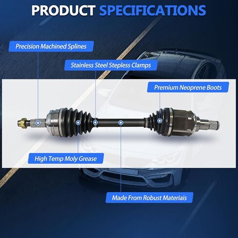 Maxfavor CV Axle Front AWD Fit for 2013 2014 2015 2016 2017 2018 Toyota RAV4 CV Axle 2.5L L4 SE LE XLE Limited 4-Door, CV Axles Joint Shaft Assembly Front Left Right (Passenger Driver) Side in Saudi Arabia