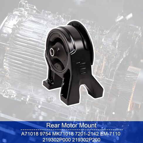 طقم تثبيت محرك المحرك متوافق مع 2011-2013 Kia Sorento 2.4L 3.5L FWD، لـ 2010-2012 Hyundai Santa Fe 2.4L 3.5L FWD لاستبدال OE# A7195 / A7196 / A7198 / A71018 مجموعة من 4 in Kuwait