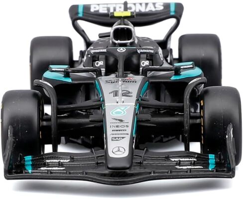 1:43 Model Car for 2025 Race F1 W16 12# Kimi Antonelli F1 63# George Russell Formula Racing Alloy Car Diecast Model (1/43 W16 12# W/Helmet) in Saudi Arabia