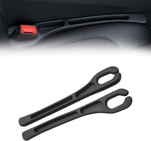 Car Seat Gap Filler Organizer 2 PCS Black Universal Seat Gap Plug Blocker Anti-Drop Console Catcher Phone Keys Storage for Car Truck SUV Auto Accessories Style3 in Saudi Arabia