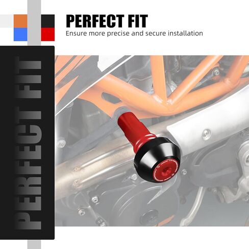 NICECNC إطار دراجة نارية المتزلجون حامي تحطم الحرس متوافق مع 690 Enduro SMC SMC R 2008-2024، متوافق مع Husqvarna 701 Supermoto/Enduro 2016-2024، الألومنيوم، أسود in Saudi Arabia