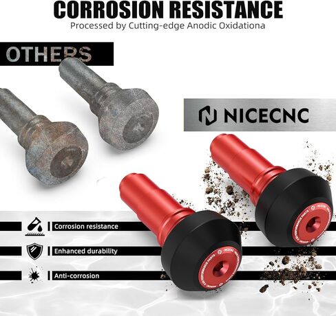 NICECNC إطار دراجة نارية المتزلجون حامي تحطم الحرس متوافق مع 690 Enduro SMC SMC R 2008-2024، متوافق مع Husqvarna 701 Supermoto/Enduro 2016-2024، الألومنيوم، أسود in Saudi Arabia