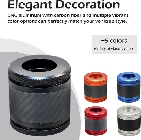 Crash Bar CNC Carbon Fiber Inlay Sliders Decorative Wheels Rotatable End Caps Fits for 1.25" Front Engine Guard Rear Saddlebag Guard CNC 60mm (Red) in Saudi Arabia
