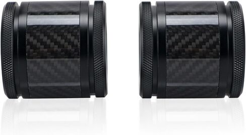 Crash Bar CNC Carbon Fiber Inlay Sliders Decorative Wheels Rotatable End Caps Fits for 1.25" Front Engine Guard Rear Saddlebag Guard CNC 60mm (Red) in Saudi Arabia
