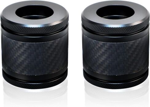 Crash Bar CNC Carbon Fiber Inlay Sliders Decorative Wheels Rotatable End Caps Fits for 1.25" Front Engine Guard Rear Saddlebag Guard CNC 60mm (Red) in Saudi Arabia