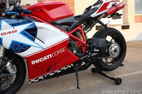 T-Rex Racing All Years Ducati 848/1098 / 1198 / R/S/SP زلاقات بإطار بدون قطع - أحمر in Kuwait