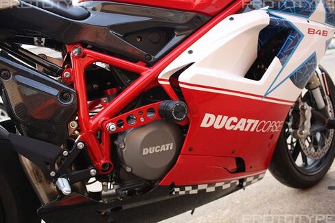 T-Rex Racing All Years Ducati 848/1098 / 1198 / R/S/SP زلاقات بإطار بدون قطع - أحمر in Kuwait
