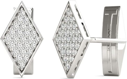 Black Diamonds Cufflinks 14K White Gold AGS Certified 1.00 Ctw. in Saudi Arabia