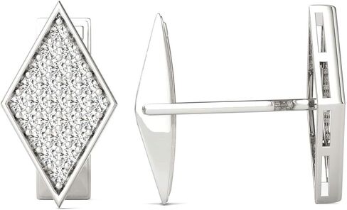 Black Diamonds Cufflinks 14K White Gold AGS Certified 1.00 Ctw. in Saudi Arabia