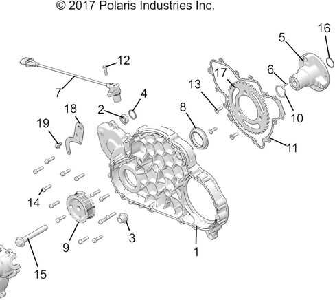 Polaris Ranger Flange Seal, Lube Viton, Genuine OEM Part 3610176, Qty 1 in Saudi Arabia