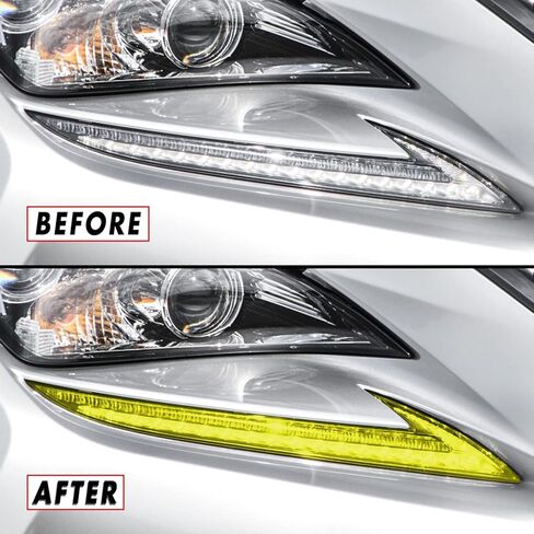 SlickMod PreCut Vinyl Smoke Tint for 2015-2018 Lexus RC Headlight (1. Headlight, 35% Light Smoke) in Saudi Arabia