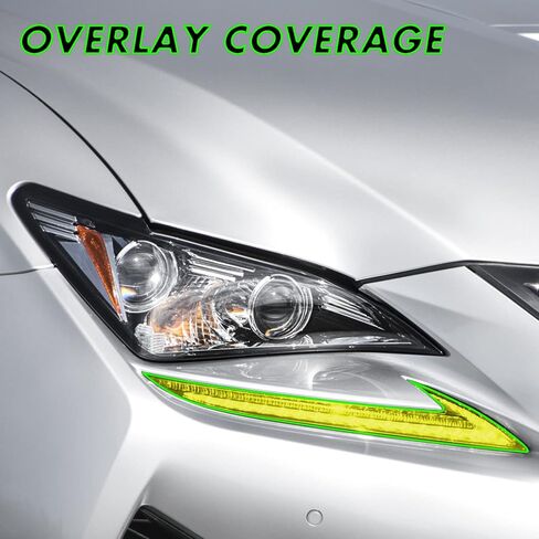 SlickMod PreCut Vinyl Smoke Tint for 2015-2018 Lexus RC Headlight (1. Headlight, 35% Light Smoke) in Saudi Arabia
