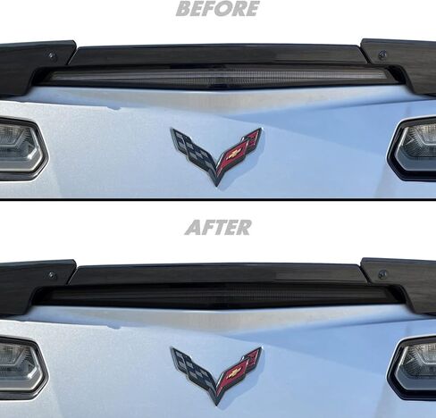 SlickMod PreCut Vinyl Smoke Tint for 2014-2019 Chevy Corvette C7 Tail Light (1. Full Taillight, 20% Dark Smoke) in Saudi Arabia