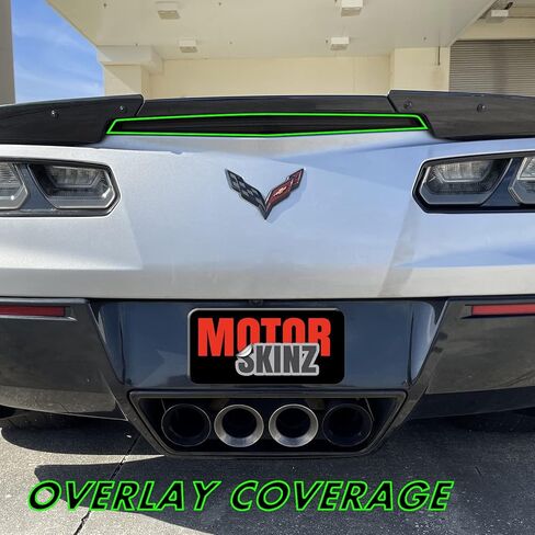 SlickMod PreCut Vinyl Smoke Tint for 2014-2019 Chevy Corvette C7 Tail Light (1. Full Taillight, 20% Dark Smoke) in Saudi Arabia