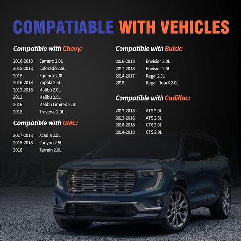 HiSport Valve Cover Gasket Seal - Compatible with Buick Envision Regal TourX Cadillac ATS CT6 CTS Chevy Camaro Malibu Limited Traverse GMC Acadia Canyon 2.0L 2.5L 2013-2018 - Replace 12635953 in Kuwait