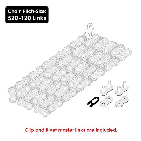 Caltric Orange Drive Chain Compatible with Yamaha YZF-R6 1999 2000 2001 2002 2003 2004 2005-2018 in Saudi Arabia