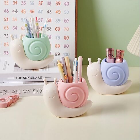 Cute Stationery Holder, Cute Desk Organizer for Stationery, Makeup Brushes, Toothbrush & Art Supplies, Perfect for Office, Home, School Decor, Green in Saudi Arabia