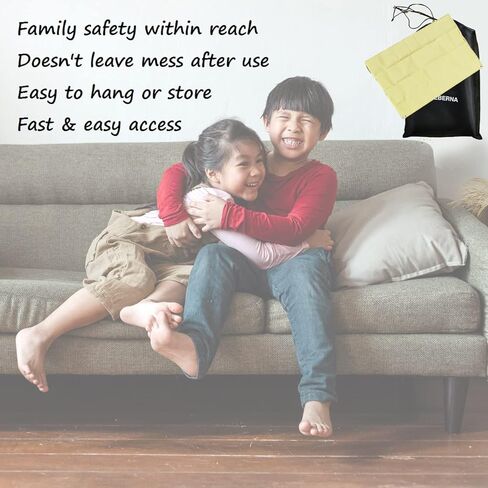 5 Pack 39.9x39.3 Fire Blanket Fire Suppression Blanket | Fiberglass Fire Blankets Emergency for People Flame Retardant Fireproof Survival Safety Kitchen, Fireplace, Car, Office, Warehouse in Kuwait